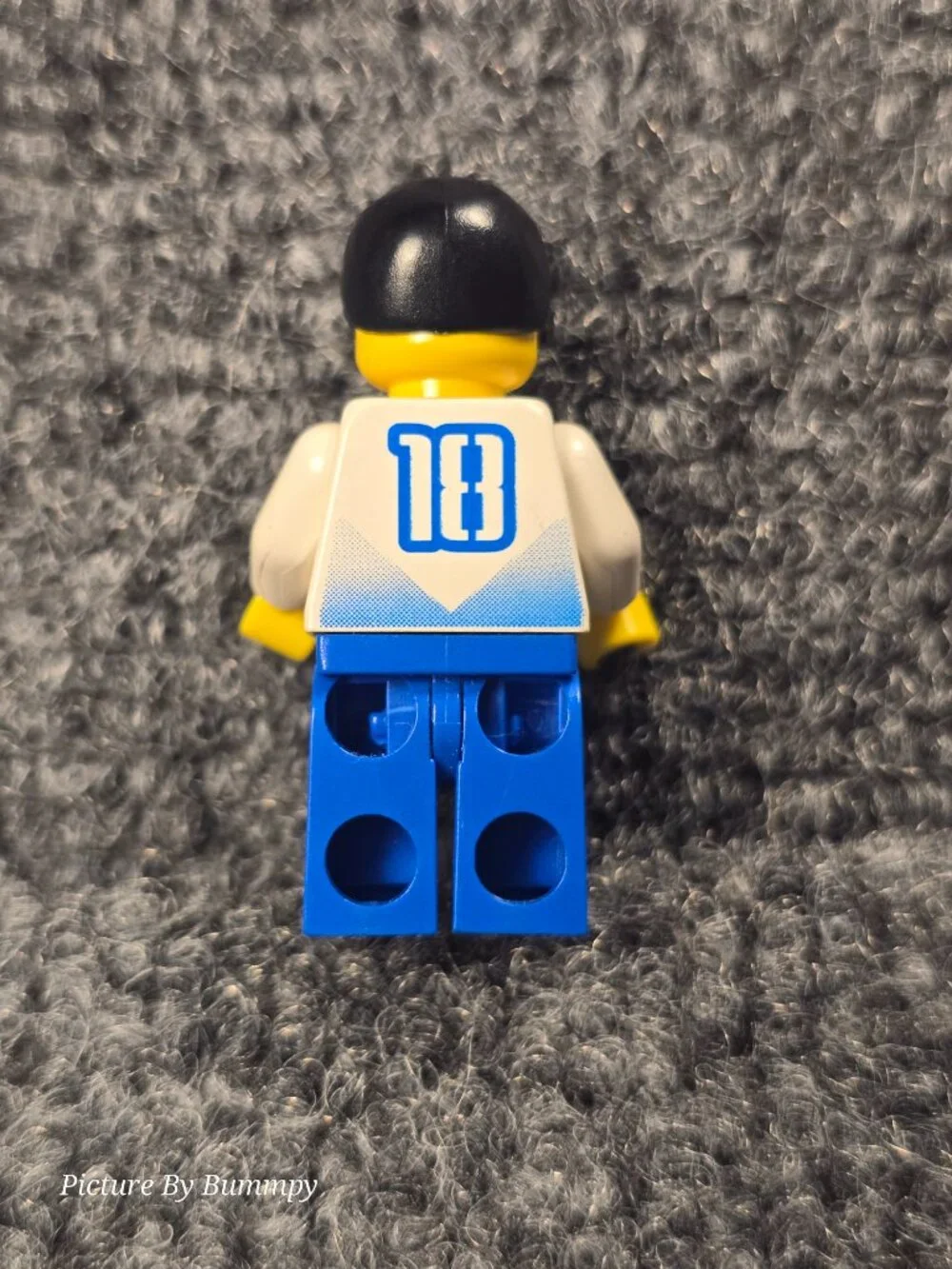 LEGO minifigure is a soccer player from the 2002 Sports